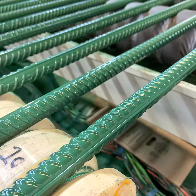 코팅된 미세 압연 나사형 강철 막대